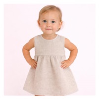 Niemowlęca muślinowa sukienka New Baby Ella linen