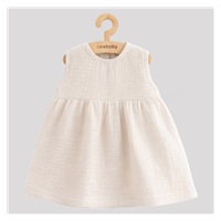 Niemowlęca muślinowa sukienka New Baby Ella linen