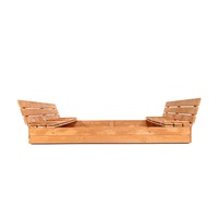 Piaskownica drewniana z ławkami zamykana Baby Mix 180x180 cm