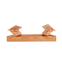 Piaskownica drewniana z ławkami zamykana Baby Mix 180x180 cm