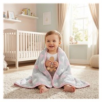 Dziecięcy kocyk New Baby 80x90 heart pink