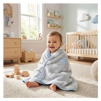 Dziecięcy kocyk New Baby 80x90 heart blue