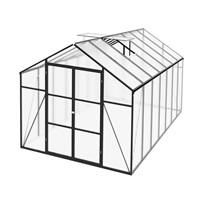 Szklarnia ogrodowa 244 × 427 cm z poliwęglanu, rama aluminiowa