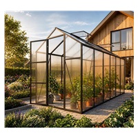 Szklarnia ogrodowa 305 × 427 cm z poliwęglanu, rama aluminiowa