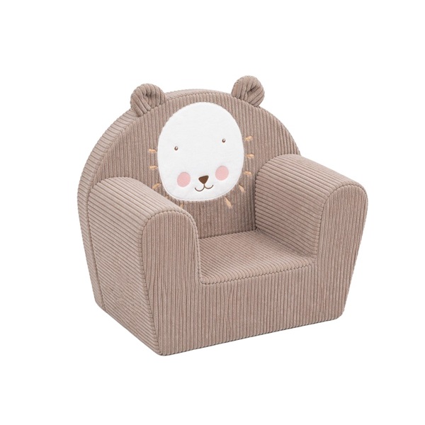 Fotel dziecięcy sztruksowy New Baby Lew