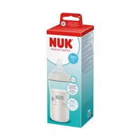 Dziecięca butelka do karmienia NUK Perfect Match Temperature Control Sheep 260 ml