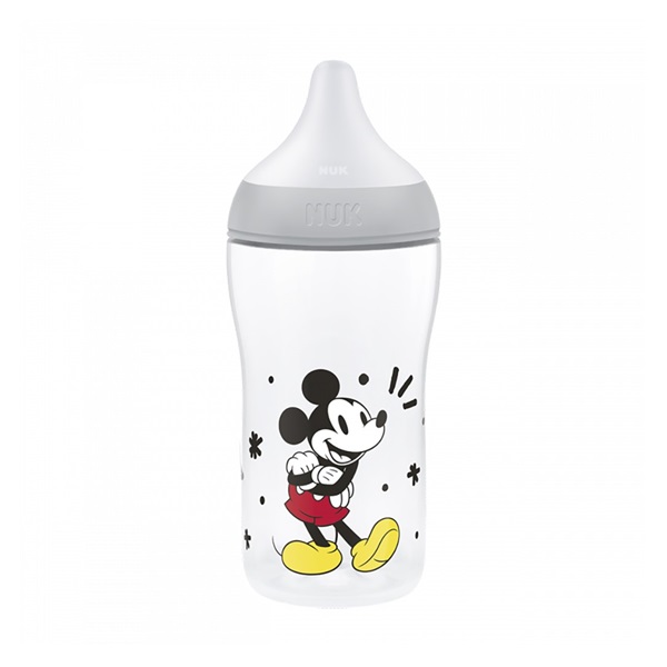 Dziecięca butelka do karmienia NUK Perfect Match Temperature Control Disney Mickey 260 ml grey