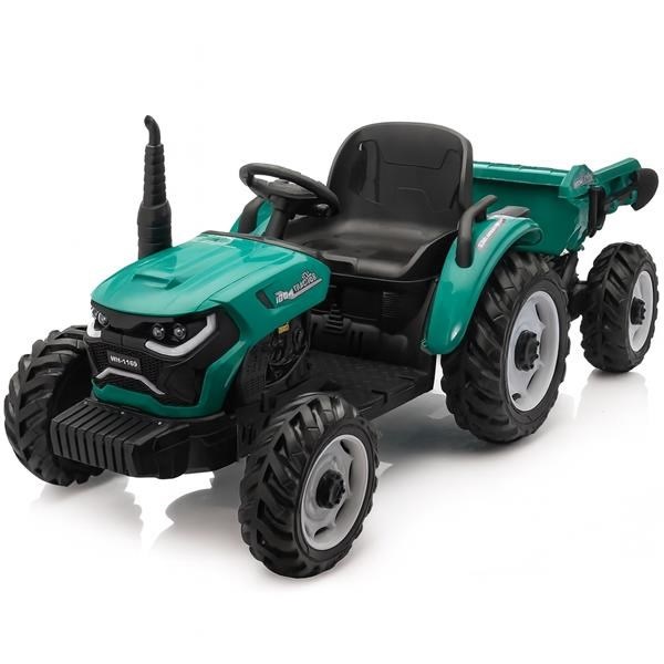Dziecięcy traktor elektryczny HUGE Baby Mix zielony (Uszkodzone opakowanie)
