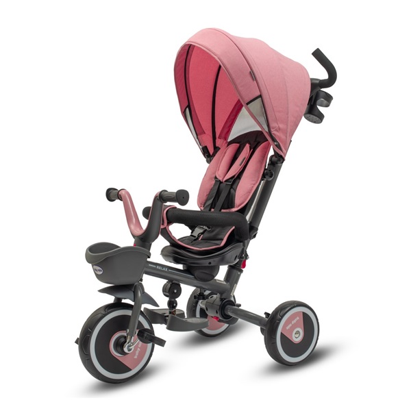 Dziecięcy rowerek trójkołowy Baby Mix 5w1 RELAX 365° różowy (Uszkodzone opakowanie)