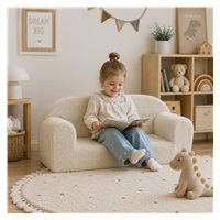 Dziecięca pufa-taburet New Baby Teddy cream