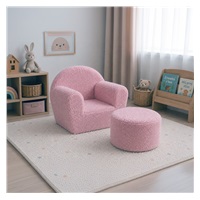 Dziecięca pufa-taburet New Baby Teddy pink