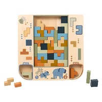 Drewniana tablica dla dzieci 2w1 Montessori Baby Mix