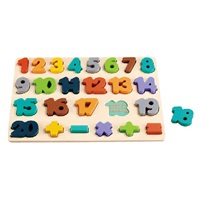 Drewniane puzzle z cyframi Baby Mix
