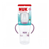 Dziecięca butelka do karmienia NUK Perfect Match do nauki picia Hippo 260 ml