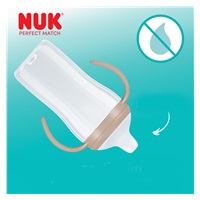 Dziecięca butelka do karmienia NUK Perfect Match do nauki picia Hippo 260 ml