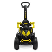 Dziecięcy jeździk z rączką Baby Mix Mega Prime EVA żółte (Uszkodzone opakowanie)