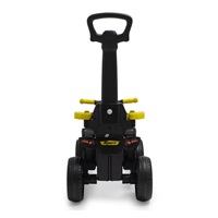 Dziecięcy jeździk z rączką Baby Mix Mega Prime EVA żółte (Uszkodzone opakowanie)