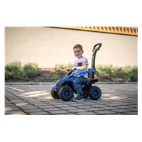 Dziecięcy elektryczny jeździk Baby Mix Ruggy z prowadnikiem niebieski (Uszkodzone opakowanie)