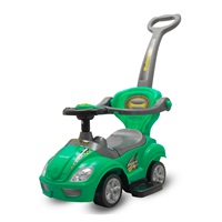 Dziecięcy jeździk z rączką 3w1 Baby Mix Mega Car zielony (Uszkodzone opakowanie)