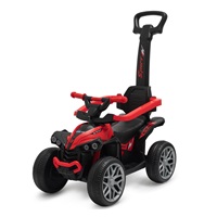Dziecięcy jeździk z rączką Baby Mix Mega Prime EVA  czerwony (Uszkodzone opakowanie)