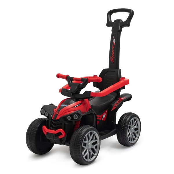 Dziecięcy jeździk z rączką Baby Mix Mega Prime EVA  czerwony (Uszkodzone opakowanie)