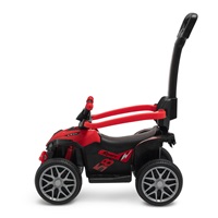 Dziecięcy jeździk z rączką Baby Mix Mega Prime EVA  czerwony (Uszkodzone opakowanie)