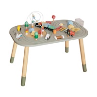 Drewniany stolik edukacyjny Montessori z aktywnościami dla dzieci Baby Mix