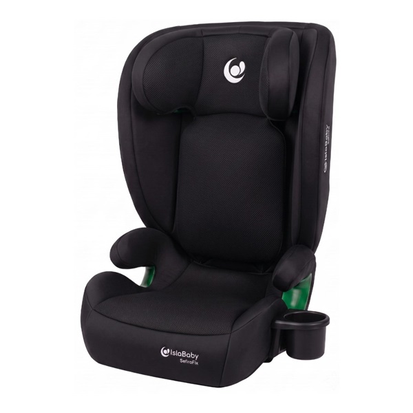 IslaBaby SafiroFix i-Size - fotelik samochodowy 100-150 cm 15-36 kg z ISOFIX | Mesh Balck