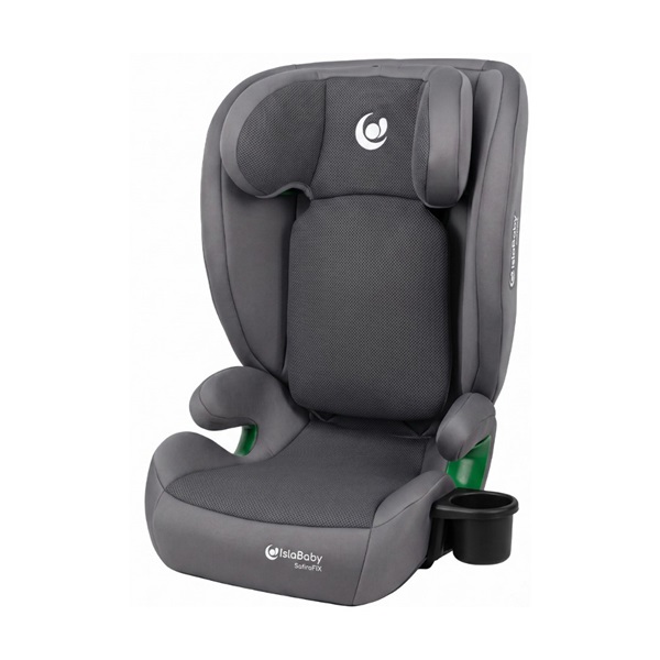 IslaBaby SafiroFix i-Size - fotelik samochodowy 100-150 cm 15-36 kg z ISOFIX | Mesh Grey