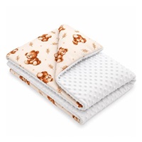 Dziecięcy kocyk z Minki New Baby Sweet baby bears 80x100 cm