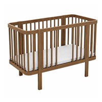 Owalne łóżeczko dziecięce Klara New Baby, orzechowe