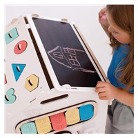Tablica aktywności Montessori Domek pastel