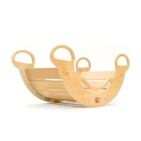 Drewniany bujak równoważny Montessori naturalny