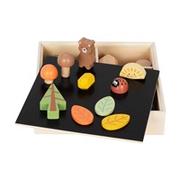 Drewniany zestaw Montessori 40 figurek Las