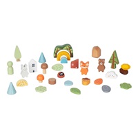Drewniany zestaw Montessori 40 figurek Las
