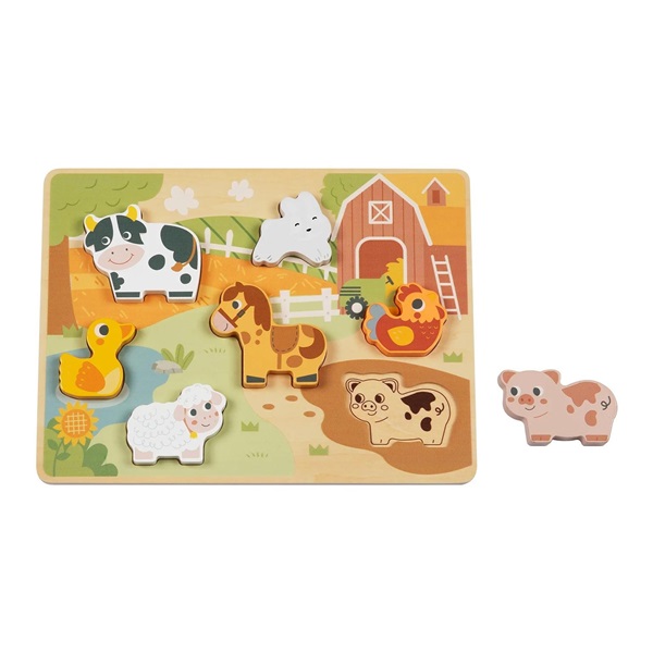 Drewniane puzzle Farma ze zwierzętami