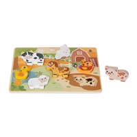 Drewniane puzzle Farma ze zwierzętami