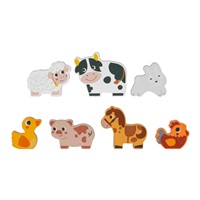 Drewniane puzzle Farma ze zwierzętami