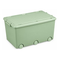 Uniwersalny pojemnik na zabawki na kółkach Tega light green