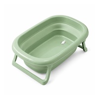 Składana plastikowa wanienka dla dzieci Tega Baby light green