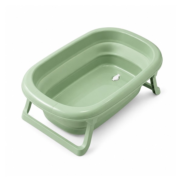 Składana plastikowa wanienka dla dzieci Tega Baby light green