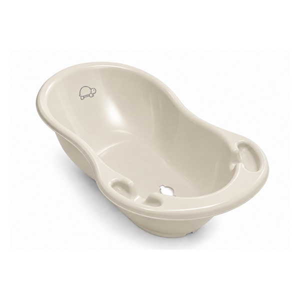 Wanienka anatomiczna z odpływem 102 cm Turtle light beige
