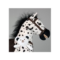 Koń na biegunach z melodią Milly Mally Mustang czarna-kropka