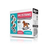 Koń na biegunach z melodią Milly Mally Mustang czarna-kropka